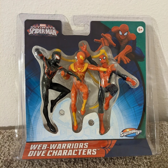 Ultimate Spider-Man Web-Warriors Dive Characters SwimWays Miles Morales - Picture 1 of 4